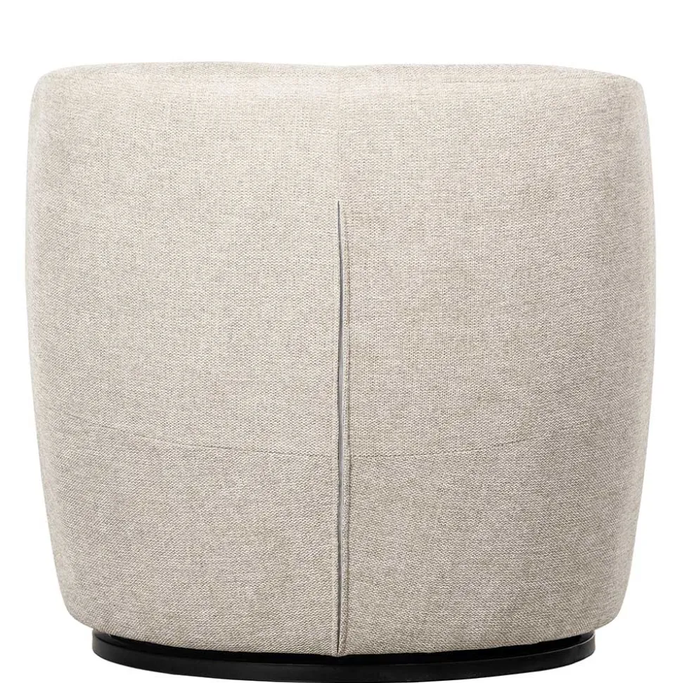 Drehsessel in Offwhite Webstoff - Alcarizora