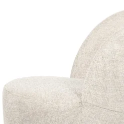 Drehsessel in Offwhite Webstoff - Alcarizora