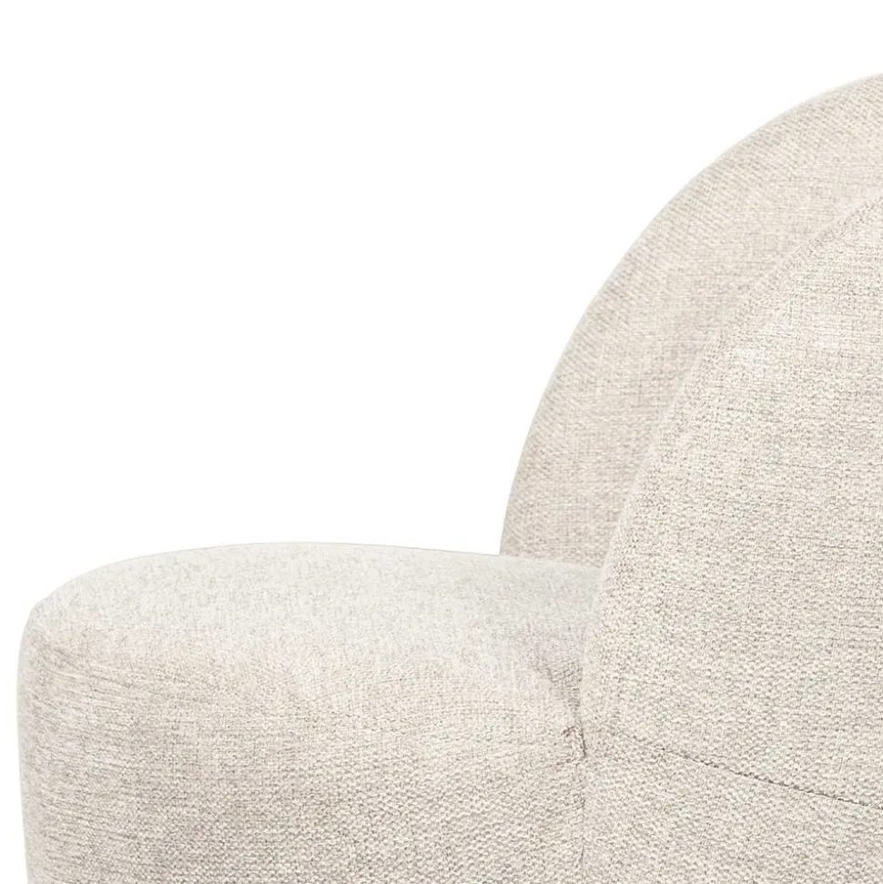 Drehsessel in Offwhite Webstoff - Alcarizora