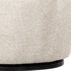 Drehsessel in Offwhite Webstoff - Alcarizora