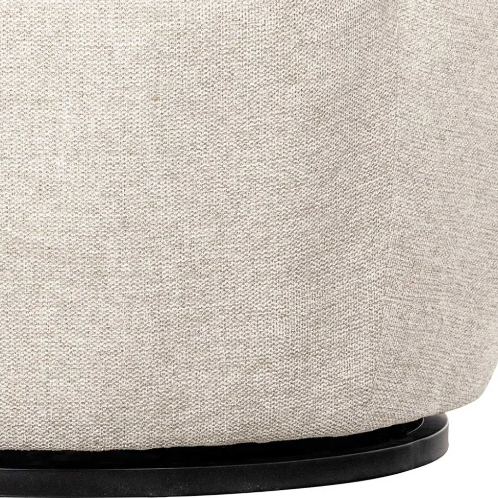 Drehsessel in Offwhite Webstoff - Alcarizora