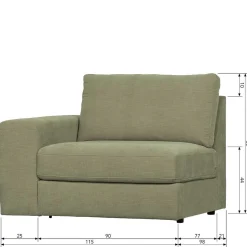 Drei Elemente Set Modulsofa - Perconia