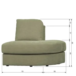 Drei Elemente Set Modulsofa - Perconia