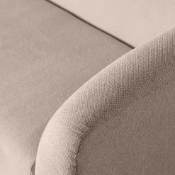 Dreisitzer Couch aus Chenille in Beige - Chake