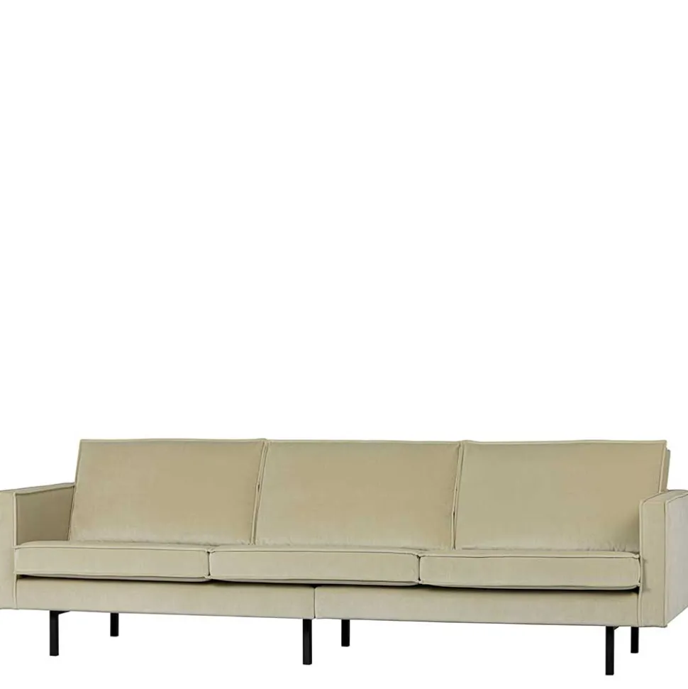 Dreisitzer Couch in Graugrün Samtbezug - Vontada
