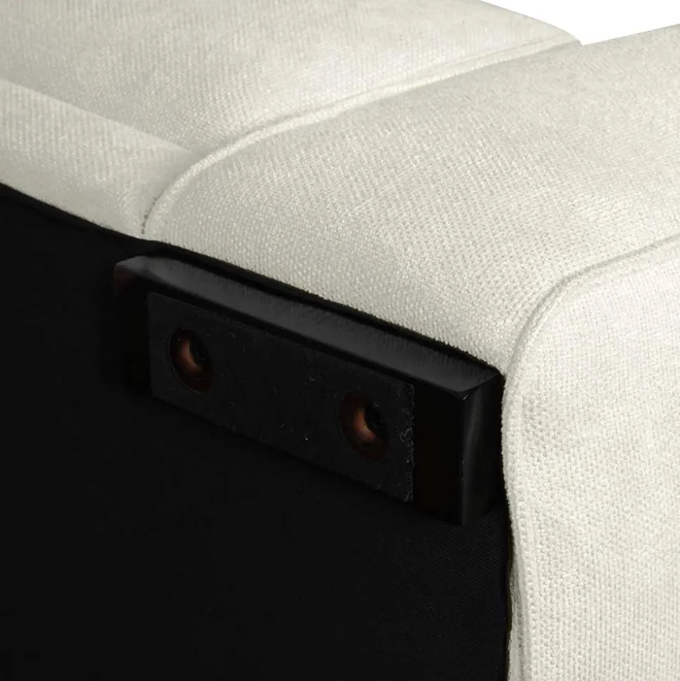 Dreisitzer Eckcouch in Cremeweiß - Stipendia