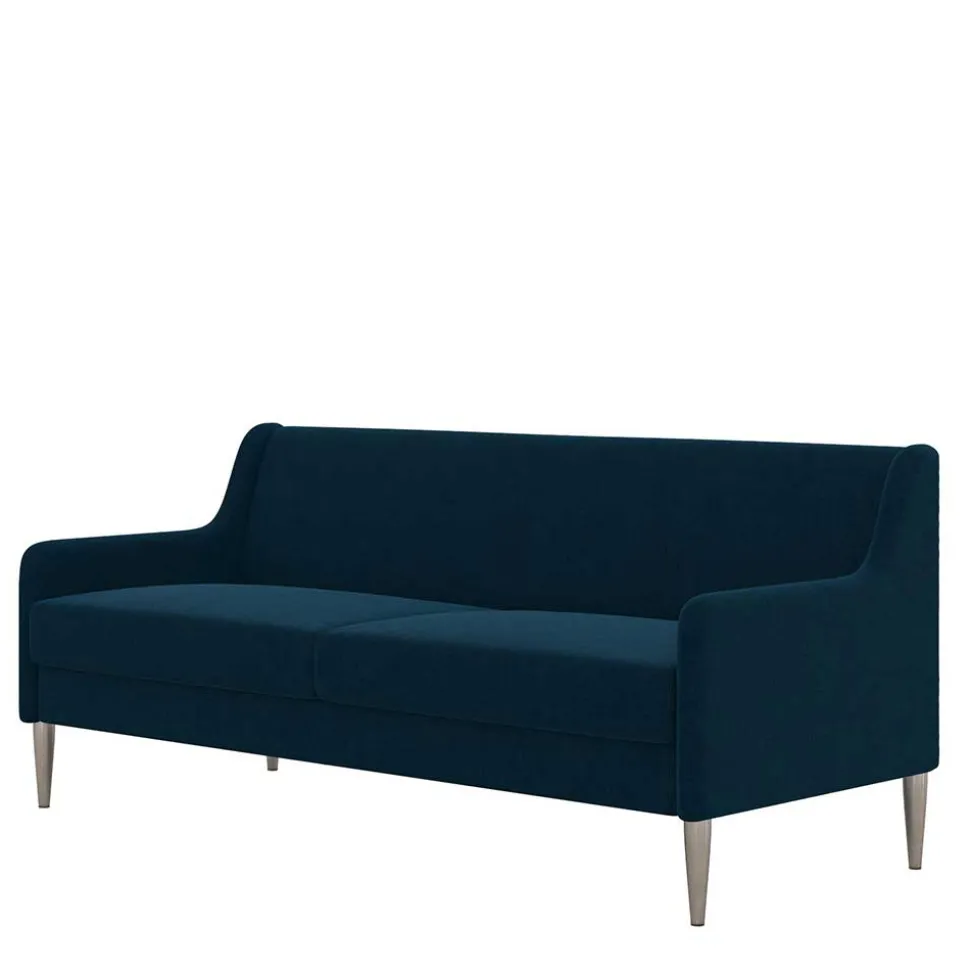 Dunkelblaues Sofa mit drei Sitzplätzen - Agadi