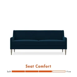 Dunkelblaues Sofa mit drei Sitzplätzen - Agadi
