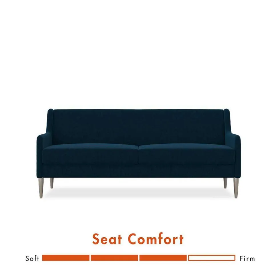 Dunkelblaues Sofa mit drei Sitzplätzen - Agadi