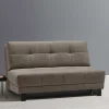 Dunkelbraune Faltcouch mit Bettkasten - Cornello