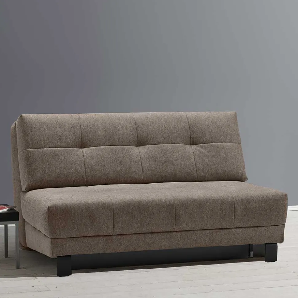 Dunkelbraune Faltcouch mit Bettkasten - Cornello