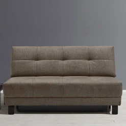 Dunkelbraune Faltcouch mit Bettkasten - Cornello