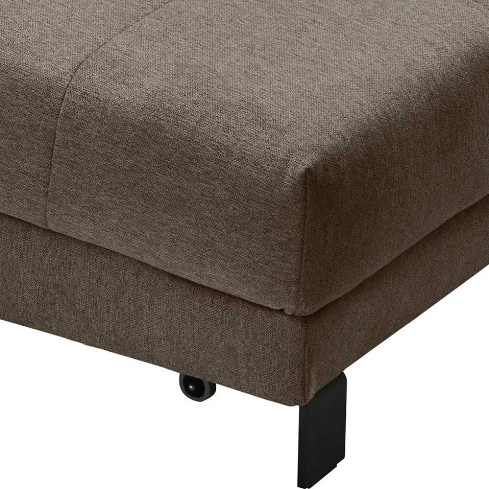 Dunkelbraune Faltcouch mit Bettkasten - Cornello