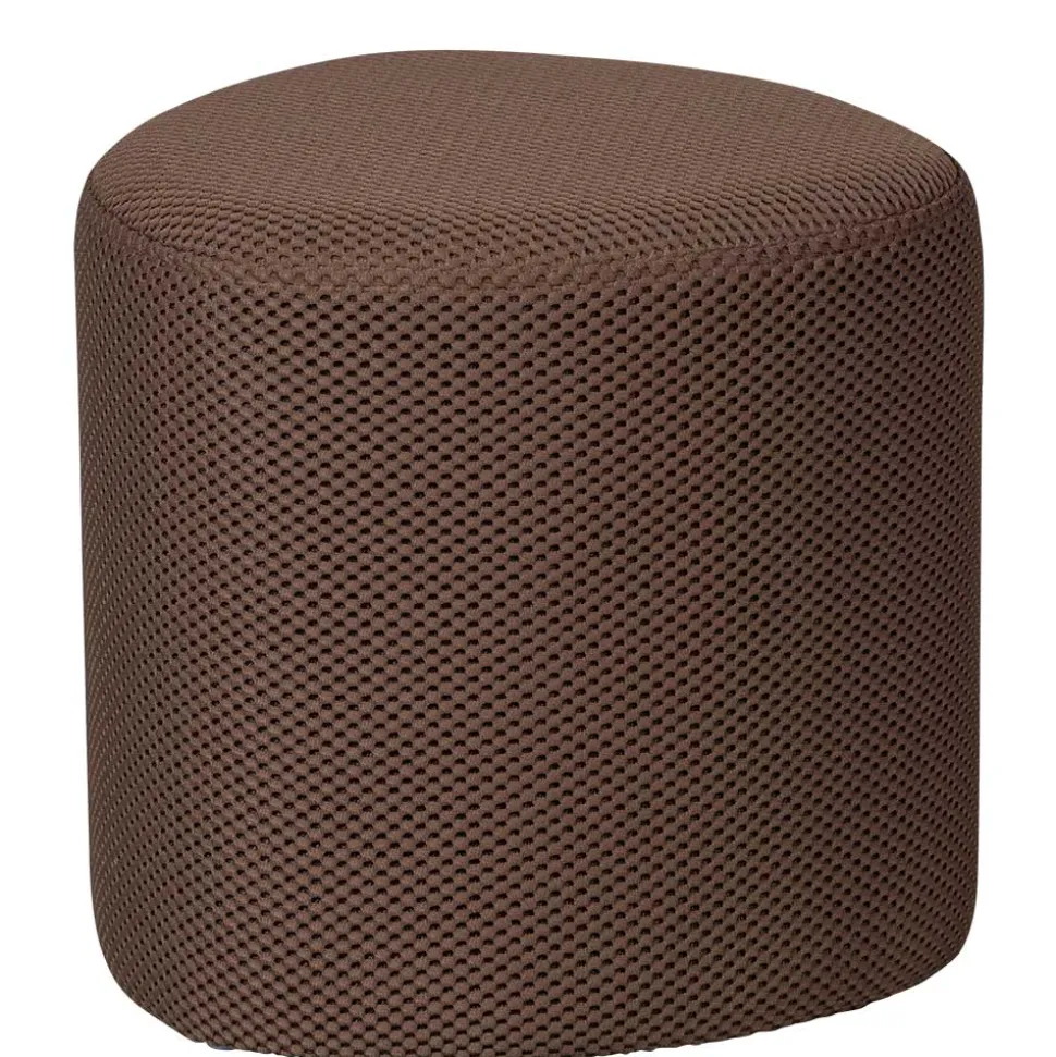 Dunkelbrauner Hocker aus Meshgewebe - Ozaba (2er Set)