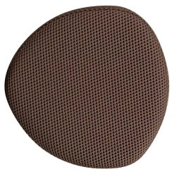 Dunkelbrauner Hocker aus Meshgewebe - Ozaba (2er Set)
