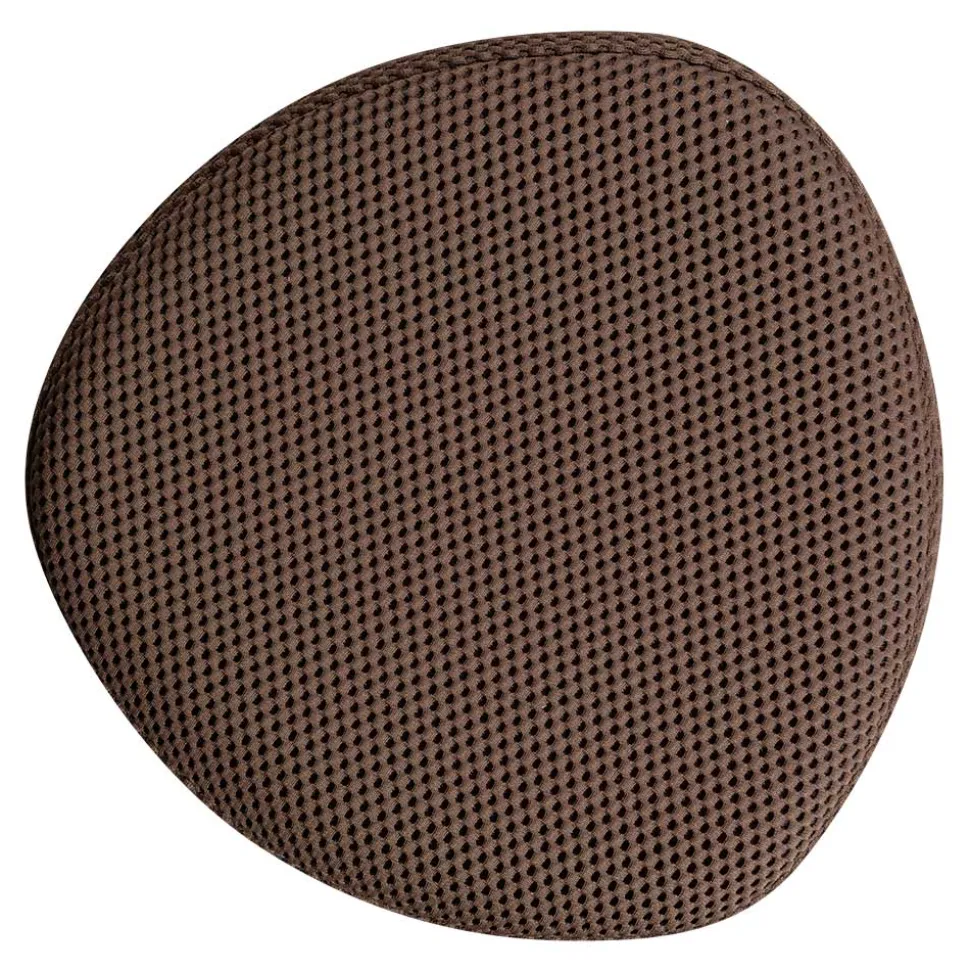 Dunkelbrauner Hocker aus Meshgewebe - Ozaba (2er Set)