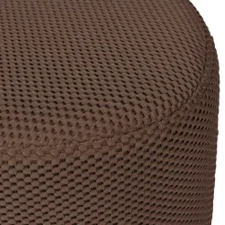 Dunkelbrauner Hocker aus Meshgewebe - Ozaba (2er Set)