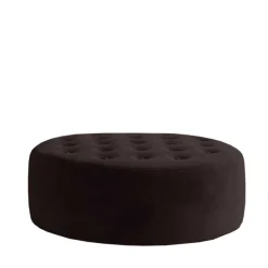 Dunkelbrauner Sitzhocker mit 28 cm Höhe - Anroca