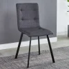 Dunkelgraue Essstühle in Modern - Nicoleta (2er Set)