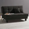 Dunkelgraues Faltsofa aus Velours - Jacksons