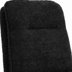Dunkler Polsterstuhl in Anthrazit Boucle - Queen (2er Set)