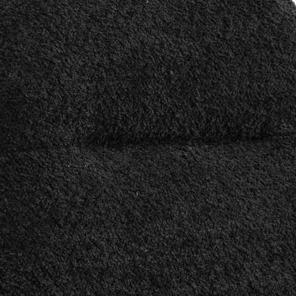 Dunkler Polsterstuhl in Anthrazit Boucle - Queen (2er Set)