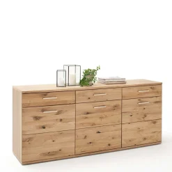Echtholz Sideboard in Eiche Bianco - Crokas