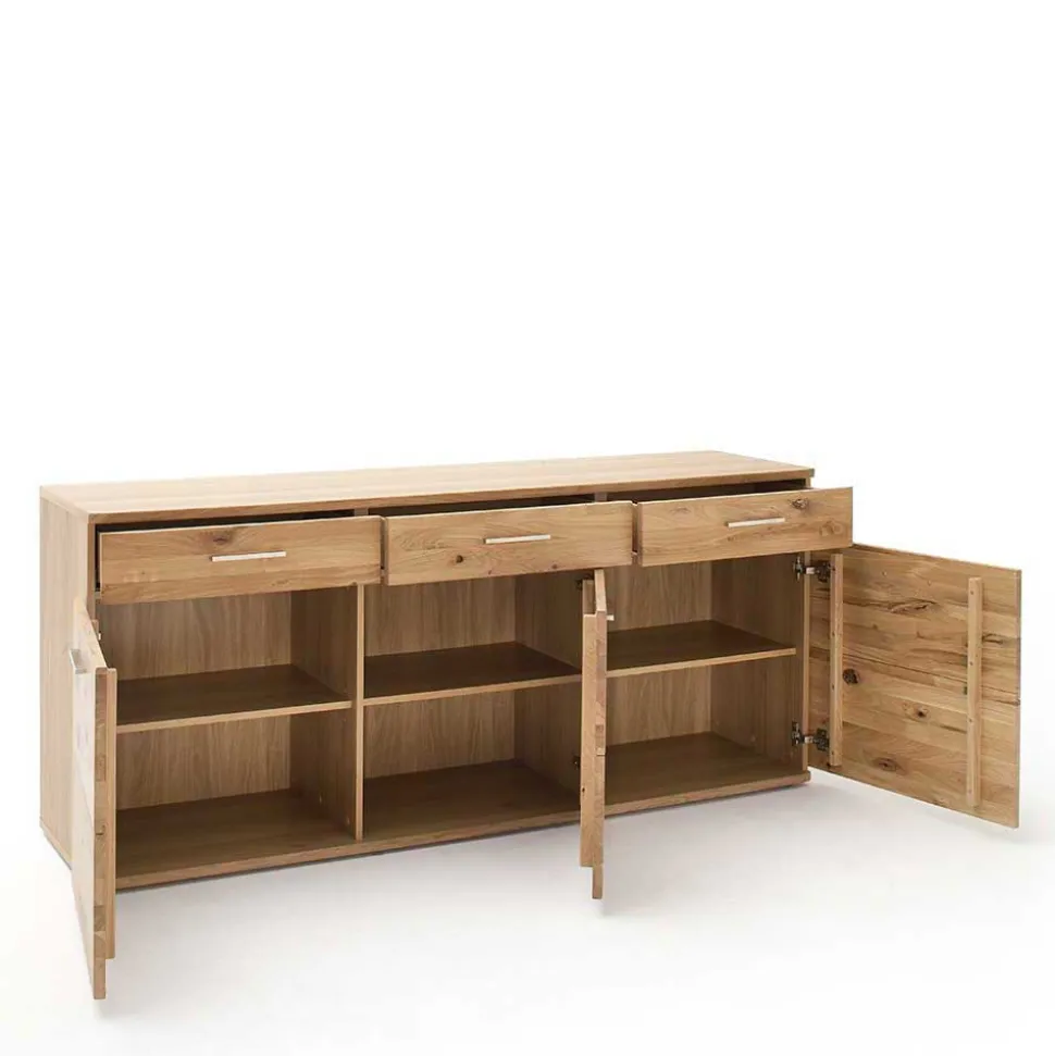 Echtholz Sideboard in Eiche Bianco - Crokas