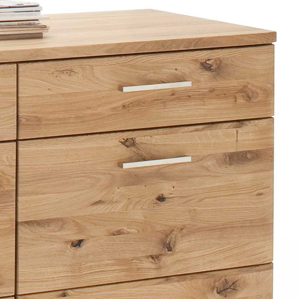 Echtholz Sideboard in Eiche Bianco - Crokas