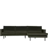 Eckcouch in Dunkelgrün Velvet - Mapel