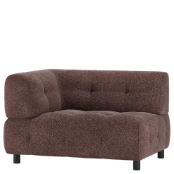 Eckelement mit Strukturstoff-Bezug in Mauve - Manilo