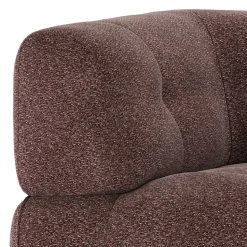 Eckelement mit Strukturstoff-Bezug in Mauve - Manilo