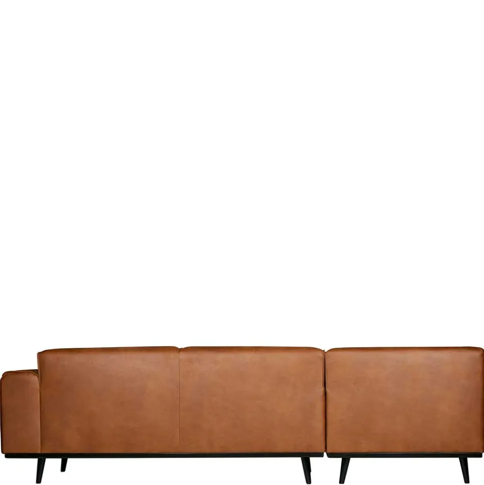Eckgarnitur Ledercouch in Cognac - Liano