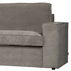 Ecksofa Hope aus Cord-Webstoff und Massivholz
