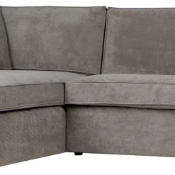 Ecksofa Hope aus Cord-Webstoff und Massivholz