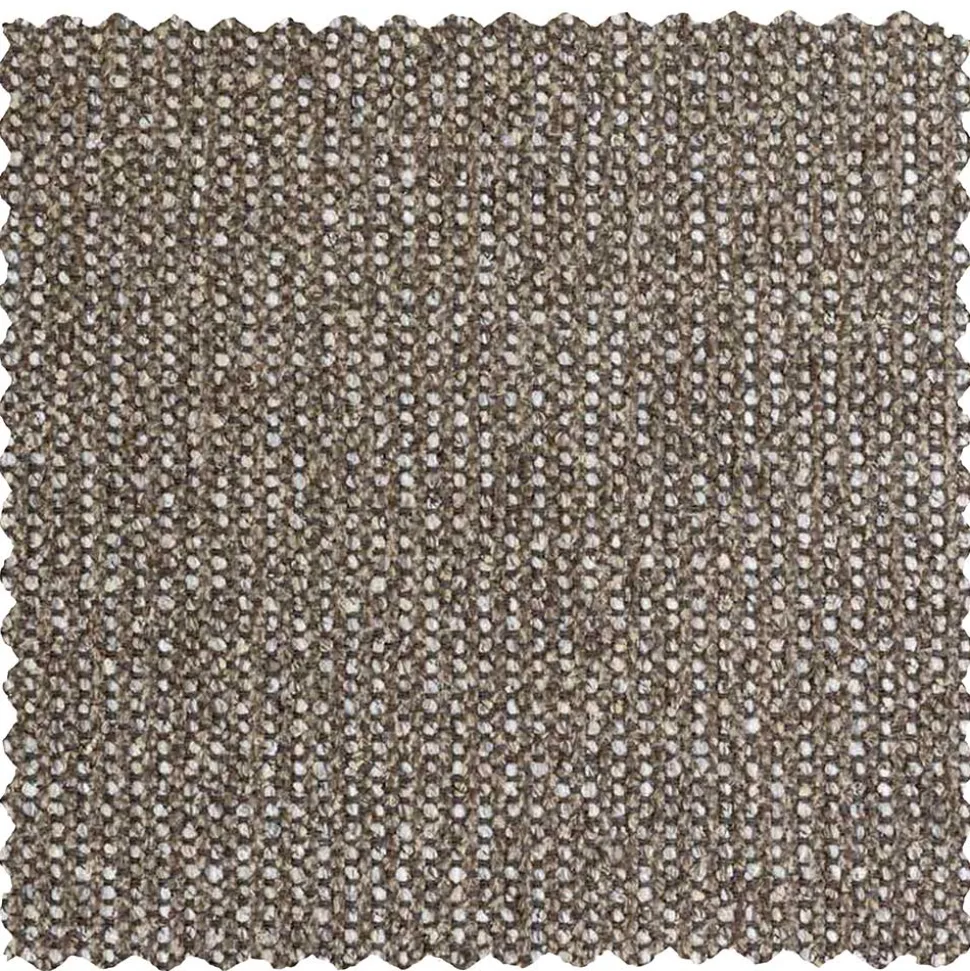 Ecksofa in Hellbraun Chenille Bezug - Acira