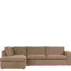 Ecksofa in Hellbraun Webstoff - Malott