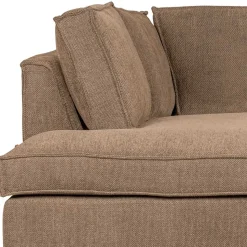 Ecksofa in Hellbraun Webstoff - Malott