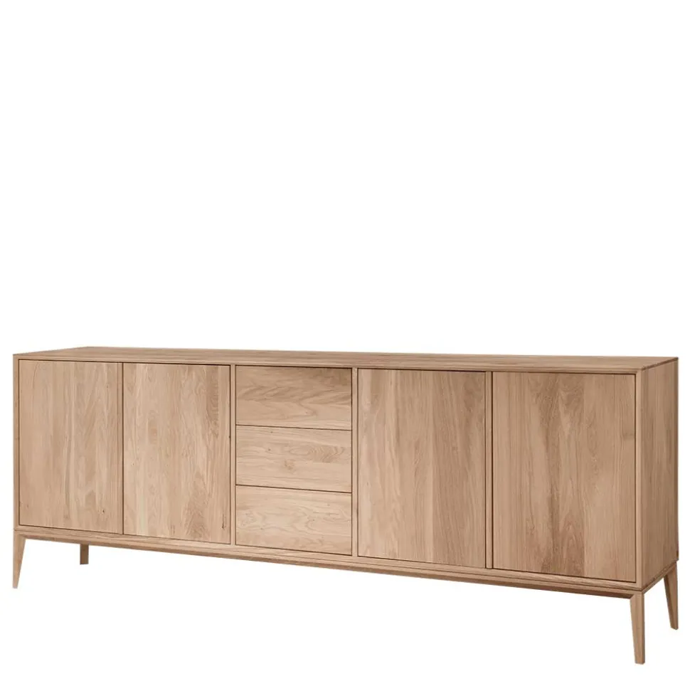 Edles Sideboard aus Wildeiche Bianco geölt - Lamia
