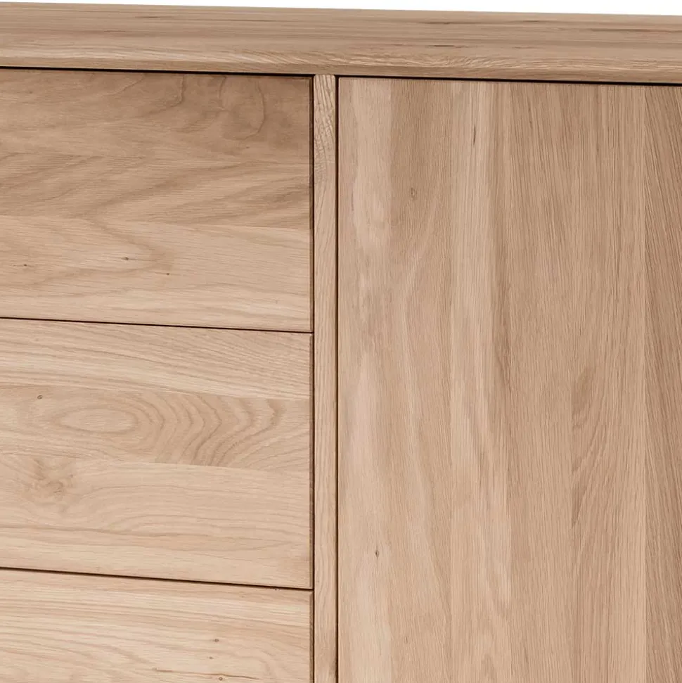 Edles Sideboard aus Wildeiche Bianco geölt - Lamia