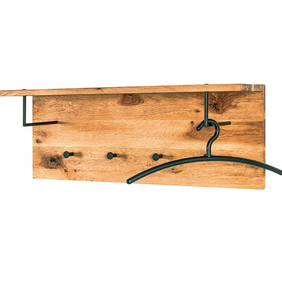 Eiche Hängegarderobe mit Hutboden - Cadama