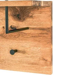 Eiche Hängegarderobe mit Hutboden - Cadama