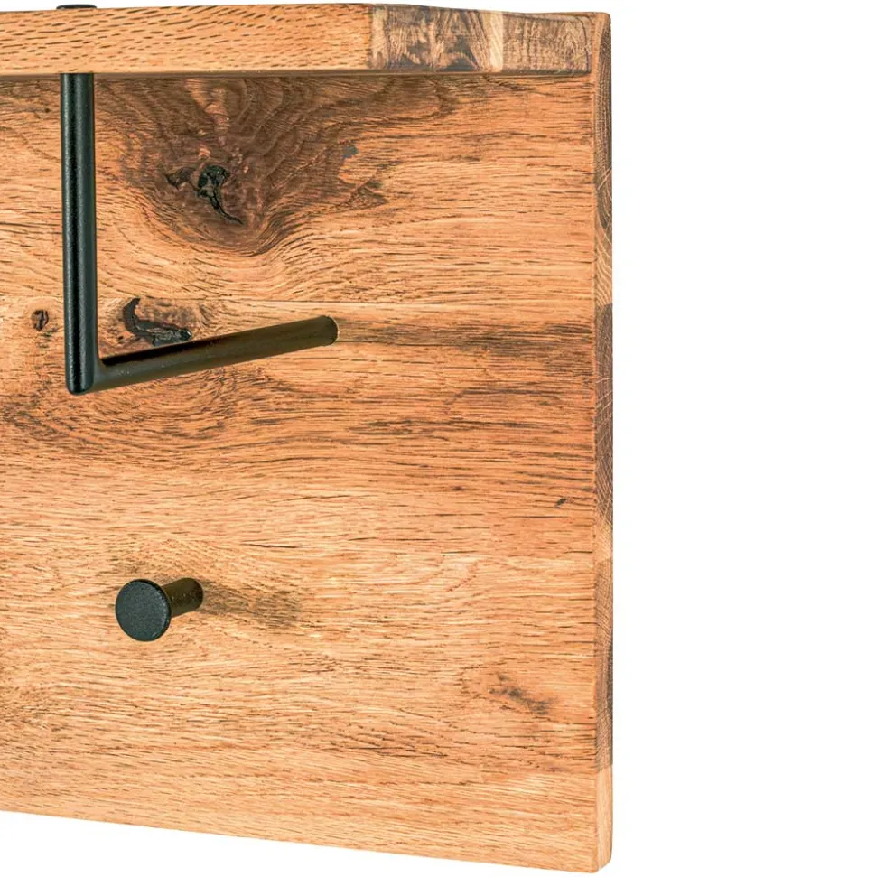 Eiche Hängegarderobe mit Hutboden - Cadama