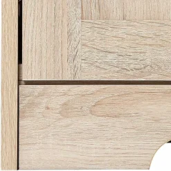 Eiche Nachbildung Kommode mit drei Türen - Rienva