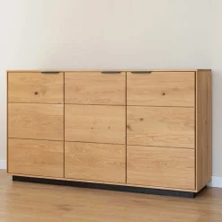 Eichenholz Sideboard mit Sockelgestell - Judita
