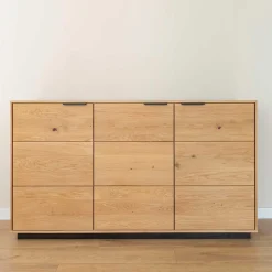 Eichenholz Sideboard mit Sockelgestell - Judita