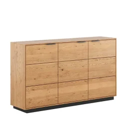 Eichenholz Sideboard mit Sockelgestell - Judita