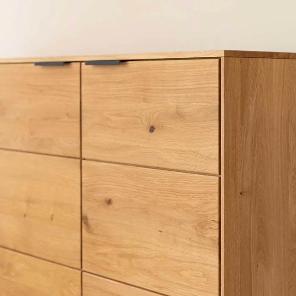 Eichenholz Sideboard mit Sockelgestell - Judita