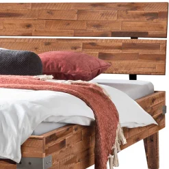Einzelbett Bett aus Massivholz Akazie - Cuatro