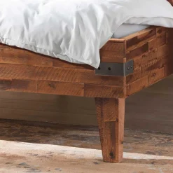 Einzelbett Bett aus Massivholz Akazie - Cuatro